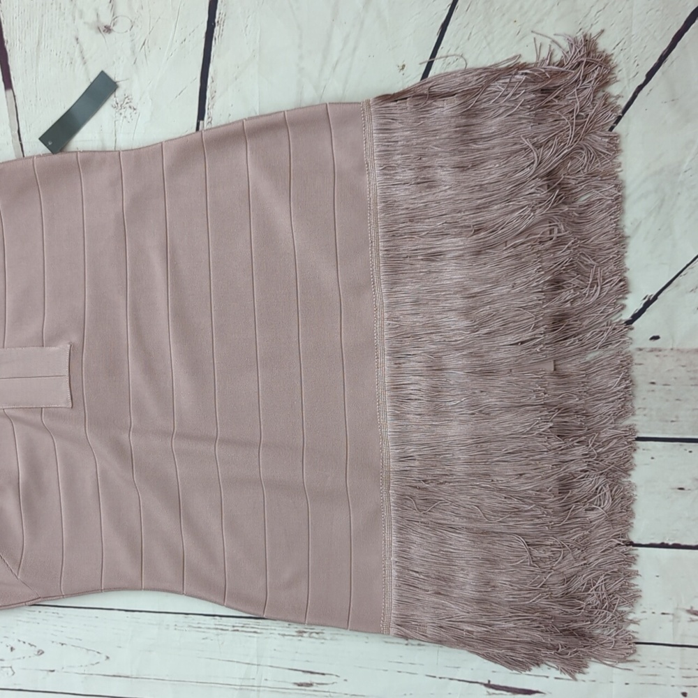 Venus Dress, bandage bodycon, Fringe Flapper, slimming, women's 22, NWT - Picture 6 of 12